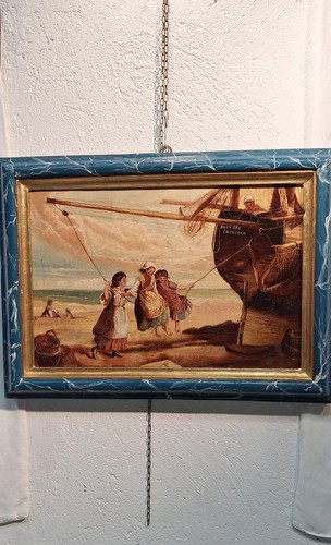Dipinto olio tela epoca - a, su