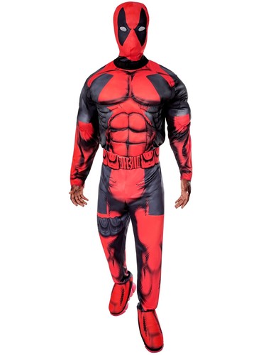 Costume deadpool deluxe uomo - costume,