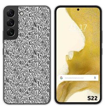 Custodia In Silicone Per Samsung Galaxy S22 5G Design Lettere Disegni