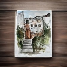 Casa di campagna - Dipinto su foglio