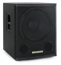 DJ PA 15" Altoparlante Subwoofer Attivo 300 Watt RMS Bass Box Amplificatore Nero