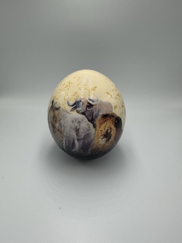 Uovo struzzo decoupage - struzzo,
