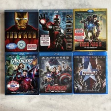 Marvel Blu-Ray Lot of 6: Iron