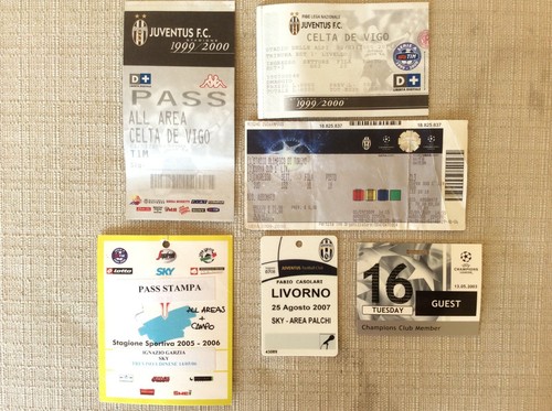 Biglietti pass calcio - 6,