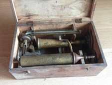 ANTICO EBULLIOMETRO TIPO MALLIGAND  F.R. MILANO + MOSTIMETRO vetro  