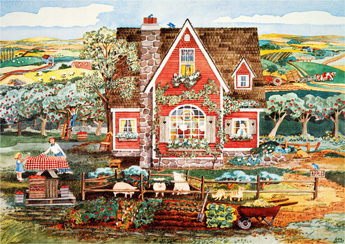 Apple farm puzzle legno - apple,