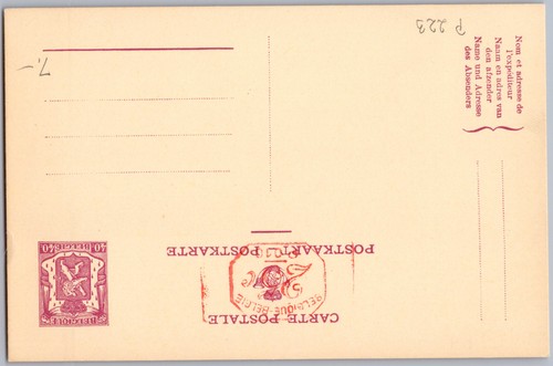 Belgio intero postale 1940 - belgio,