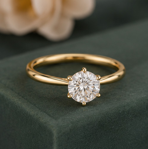 Anello solitario matrimonio