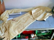 COMPLETO DONNA abito CERIMONIA/SERA VALERIA MAZZA BEIGE Tg.42 OTTIMO AFFARE!