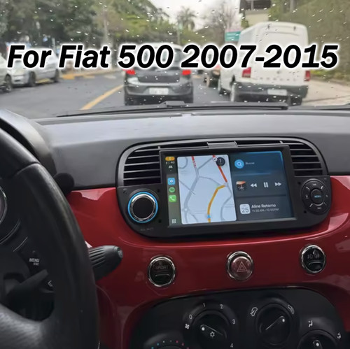 Autoradio nero per fiat 500 - 7",