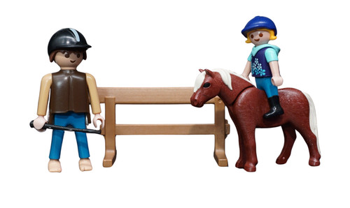 Playmobil pony maneggio - maneggio, figure