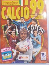 ALBUM figurine CALCIO 99 MERLIN'S CON CEDOLE E POSTER CENTRALE.INCOMPLETO,OTTIMO