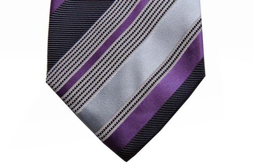 Cravatta battisti viola - viola, con