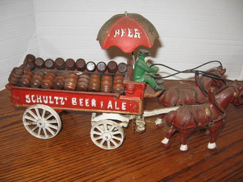 Vtg cast iron clydesdale - clydesdale, beer