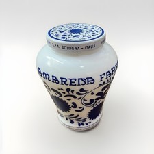 ? Vaso pubblicitario Amarena FABBRI Bologna in ceramica maiolica di Deruta