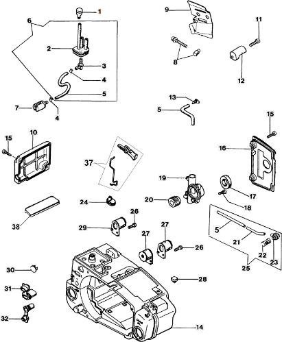 Valvola sfiato motosega 931