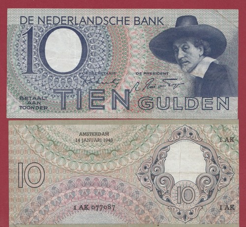 Pays bas 10 gulden - -bas--,