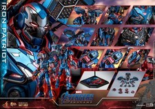 HOT TOYS 1/6 Diecast Avengers Endgame - Iron Patriot MMS547 D34 NEW BROWN BOX