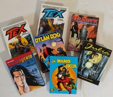 ALBI IN MINIATURA 7x  Tex, Dylan Dog, Julia, Dampyr, Magico Vento Ed. Scarabeo !