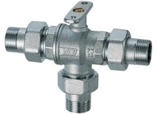 FAR 3020 12 🟢 Valvola di Zona Deviatrice 1/2" 3 Vie Motorizzabile Attacco M/M