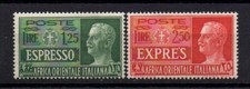 AFRICA ORIENTALE ITALIANA ESPRESSI SERIE CPL. MNH**