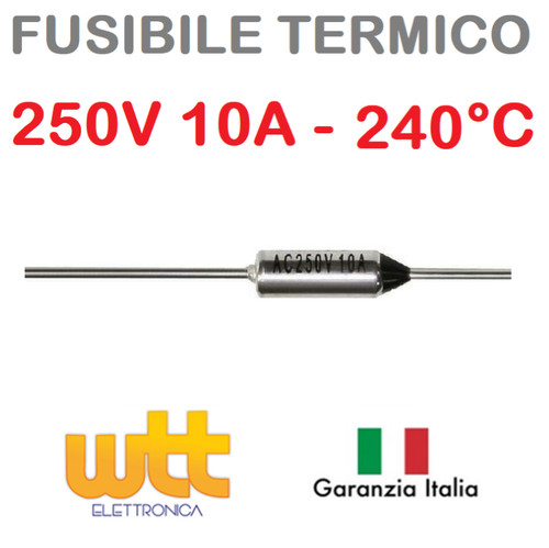 Fusibile termico assiale