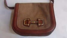 BORSA (CM. 24X20X7) COLTELLACCI (ROMA) - VINTAGE '80- CUOIO E VELLUTO
