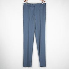 Pantaloni a righe in pura lana