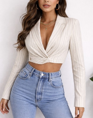 Zara giacca blazer gessato - giacca,