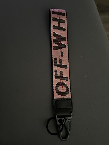 Portachiavi logo tessuto - , rosa