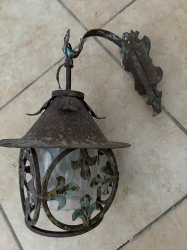 Lampada ferro battuto - ferro,