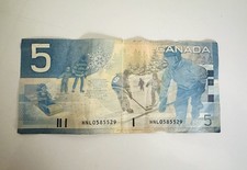 BANCONOTA 5 DOLLARI BANCA DEL