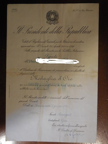 Diploma attestato medaglia - diploma,