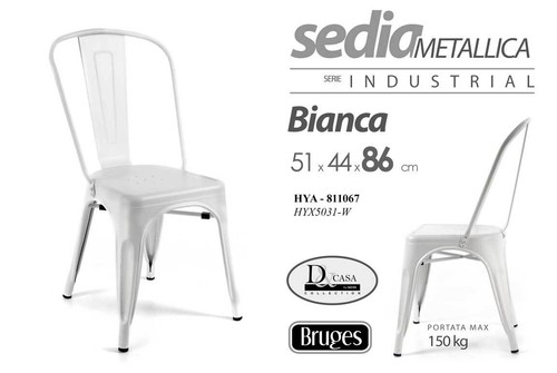 Sedie metallo pesante design - sedie,