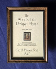 1840 Penny Black. Worlds First