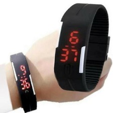 Orologio da uomo donna digitale a led di facile lettura cinturino in gomma sport