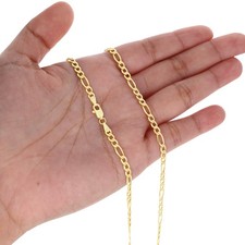 14k oro giallo 5mm catena - giallo,