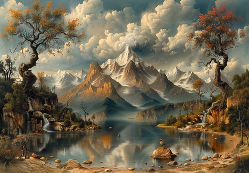 Stampa artistica 8x10 lago