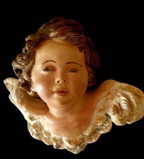 Angelo Testa di PUTTO   Per Pastori Cm. 100 CIRCA