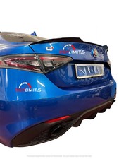 SPOILER ALFA ROMEO GIULIA POSTERIORE ALETTONE IN ABS QUADRIFOGLIO NERO LUCIDO