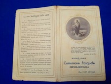 ? SANTINO PREGHIERA CREVOLADOSSOLA COMUNIONE PASQUALE DON UGO GUENZI 1942 ?
