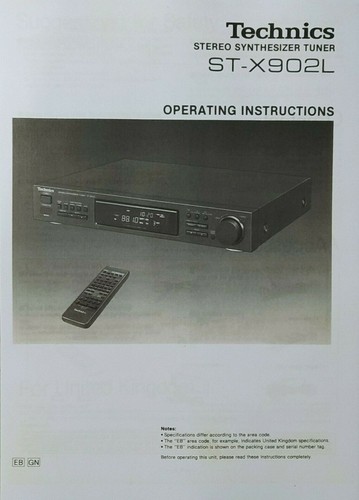 Technics x902l - technics, st-x902l