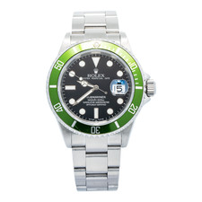 Rolex Submariner 16610LV Kermit F seriale automatico lunetta verde orologio da uomo 40 mm