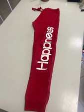 Pantaloni tuta rosso Happiness