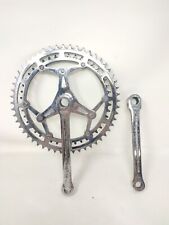 vintage guarnitura crankset Legnano   170 52 44  cottered bici bike Road