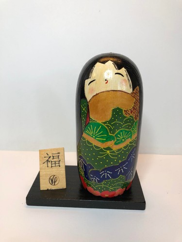 Wooden kokeschi style lucky - wooden,