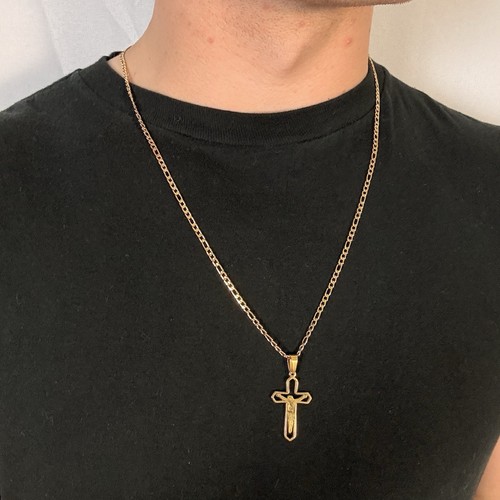 Collana oro placcato pvd - collana, 18