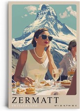 Quadro su tela Zermatt Alpi