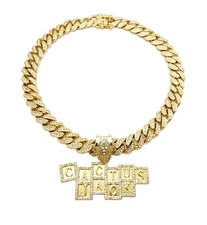 Collana catena cubana pietra