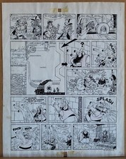 LEONE CIMPELLIN - TAVOLA ORIGINALE per GELSOMINO - GRANDE E RETROCOLORATA!